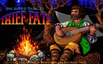 Bard's Tale III, The - Thief of Fate_Disk1 screen shot title